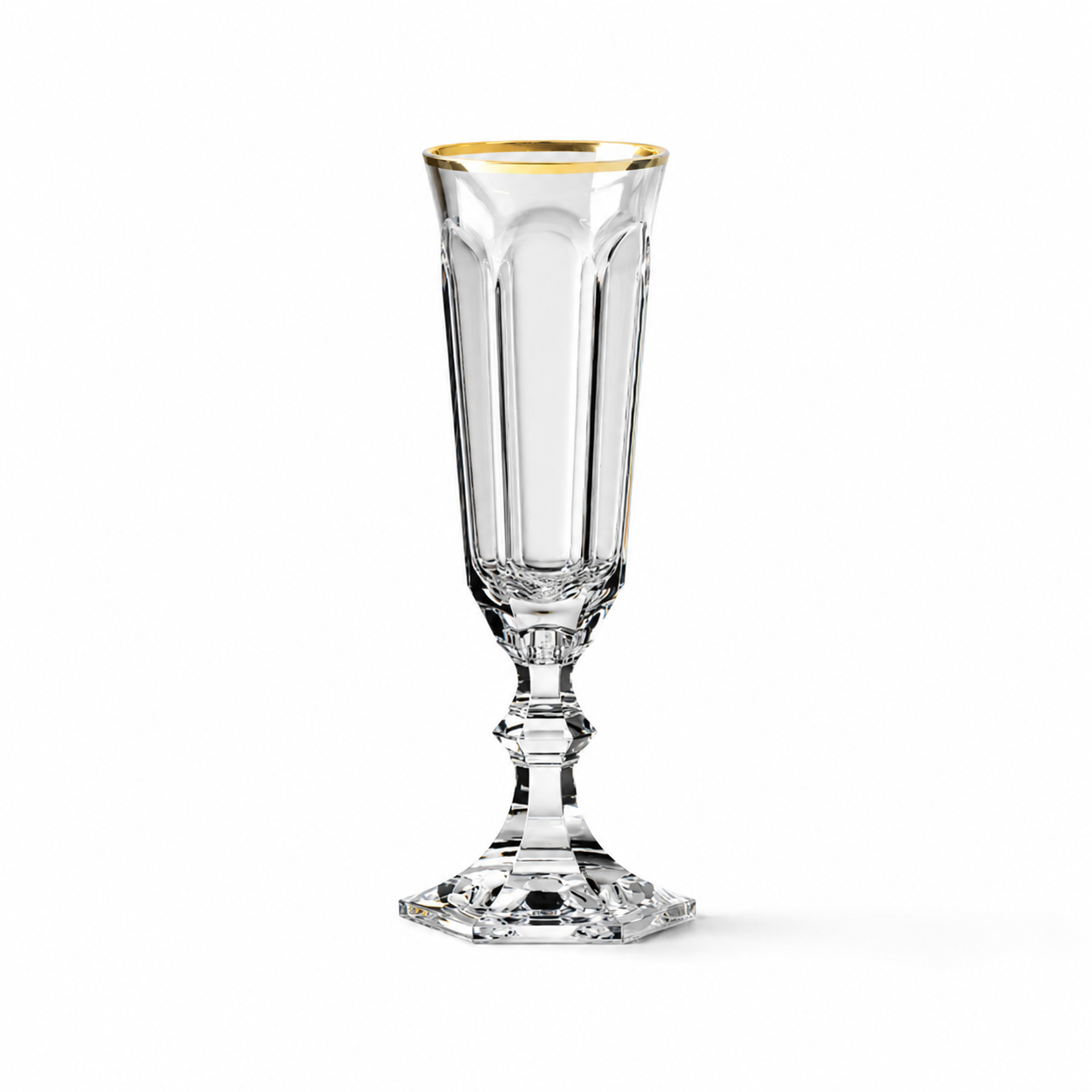 Dolce Vita Filo Oro Flute Champagne Glass - Set of 6