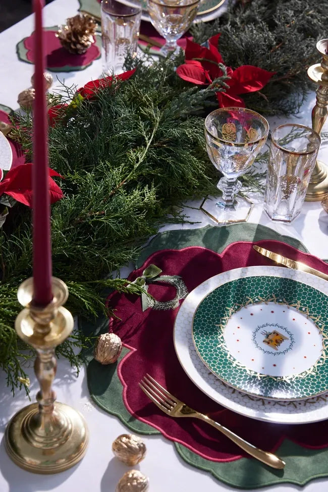 Christmas Wreath Placemats - Set of 2