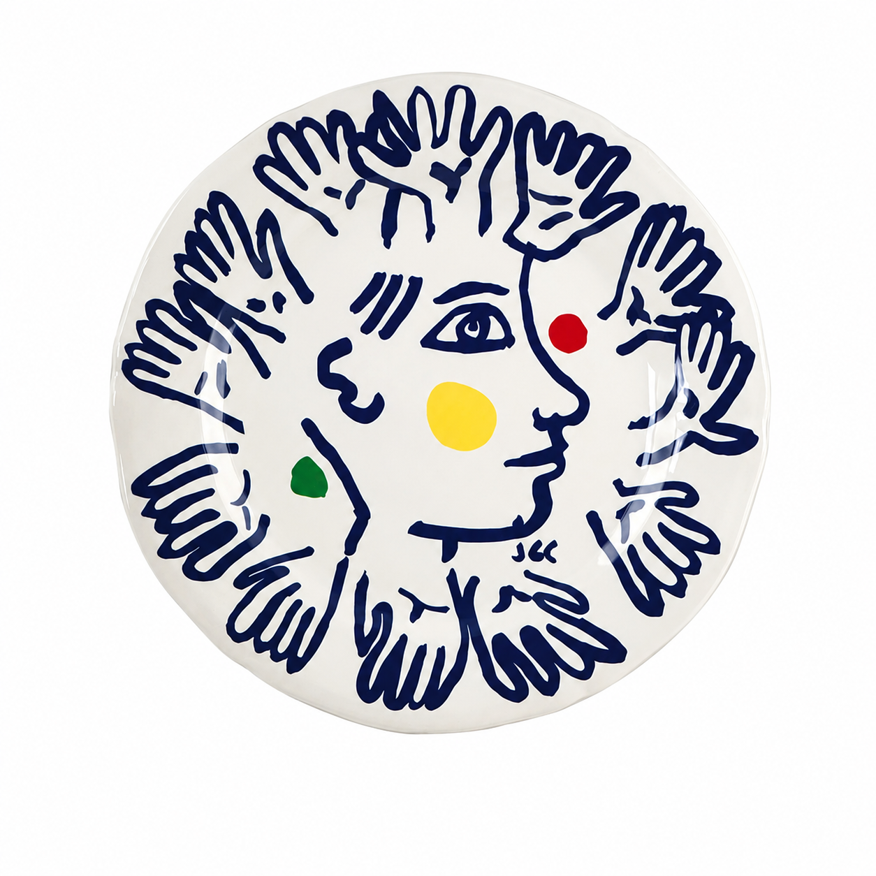 Set of 6 assorted dessert plates - L'Archipel Sentimental