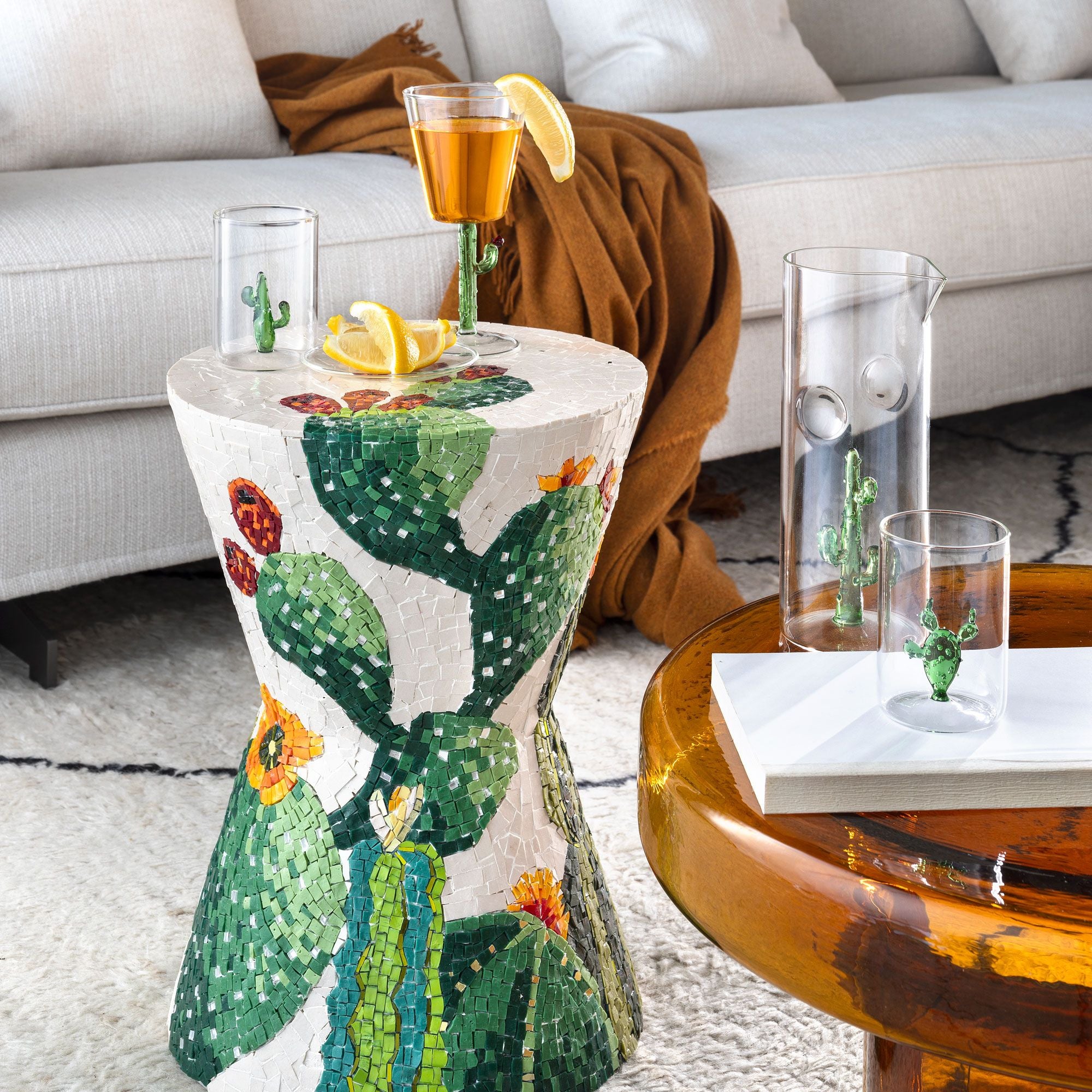 Cactus Mania Wine Glasses (Set of 4)