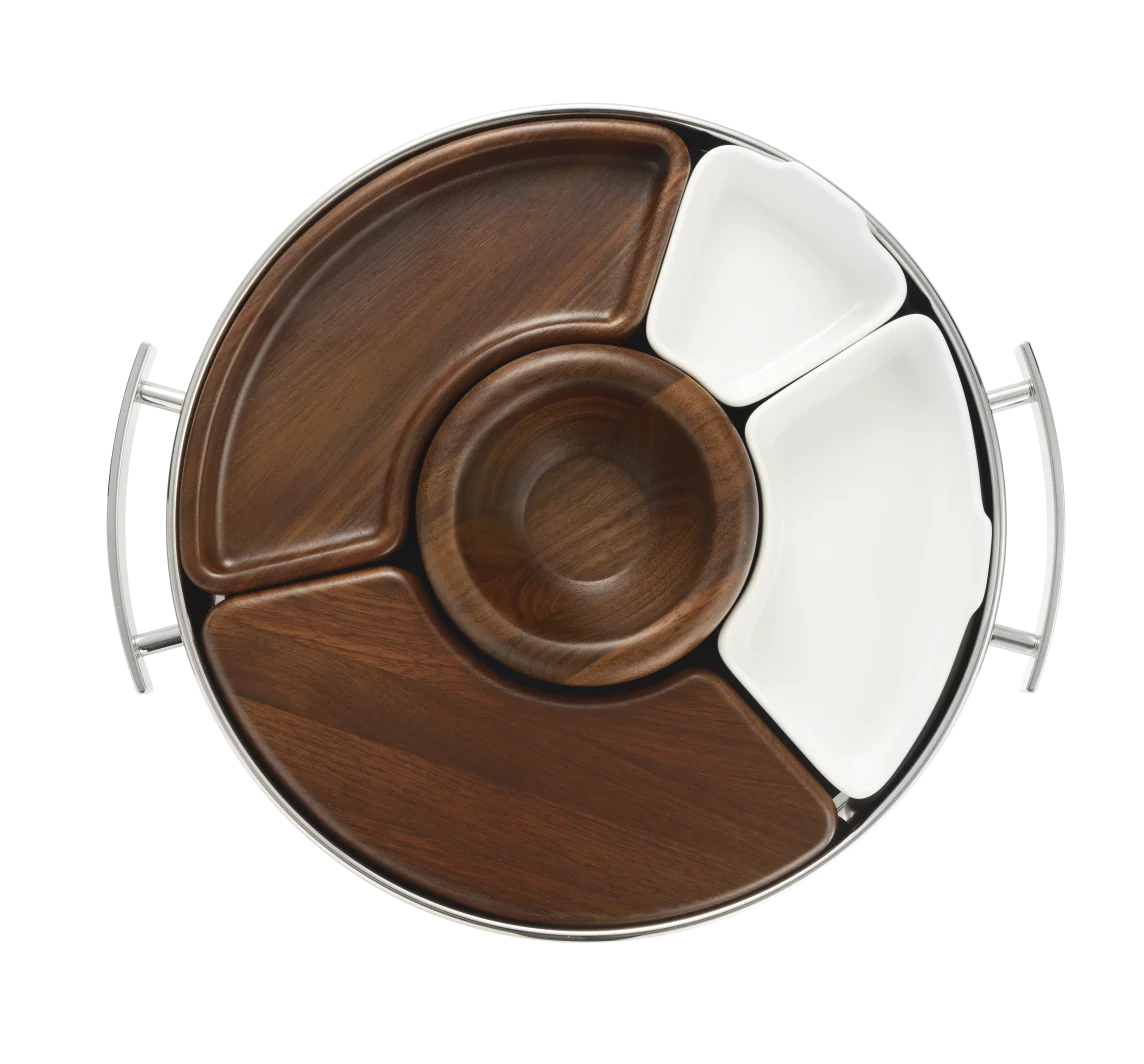Mood Coffee Round Tray with Handles
