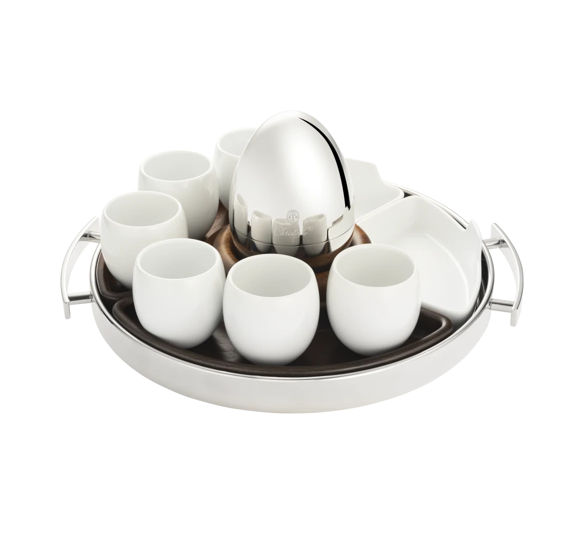 Mood Coffee Round Tray with Handles