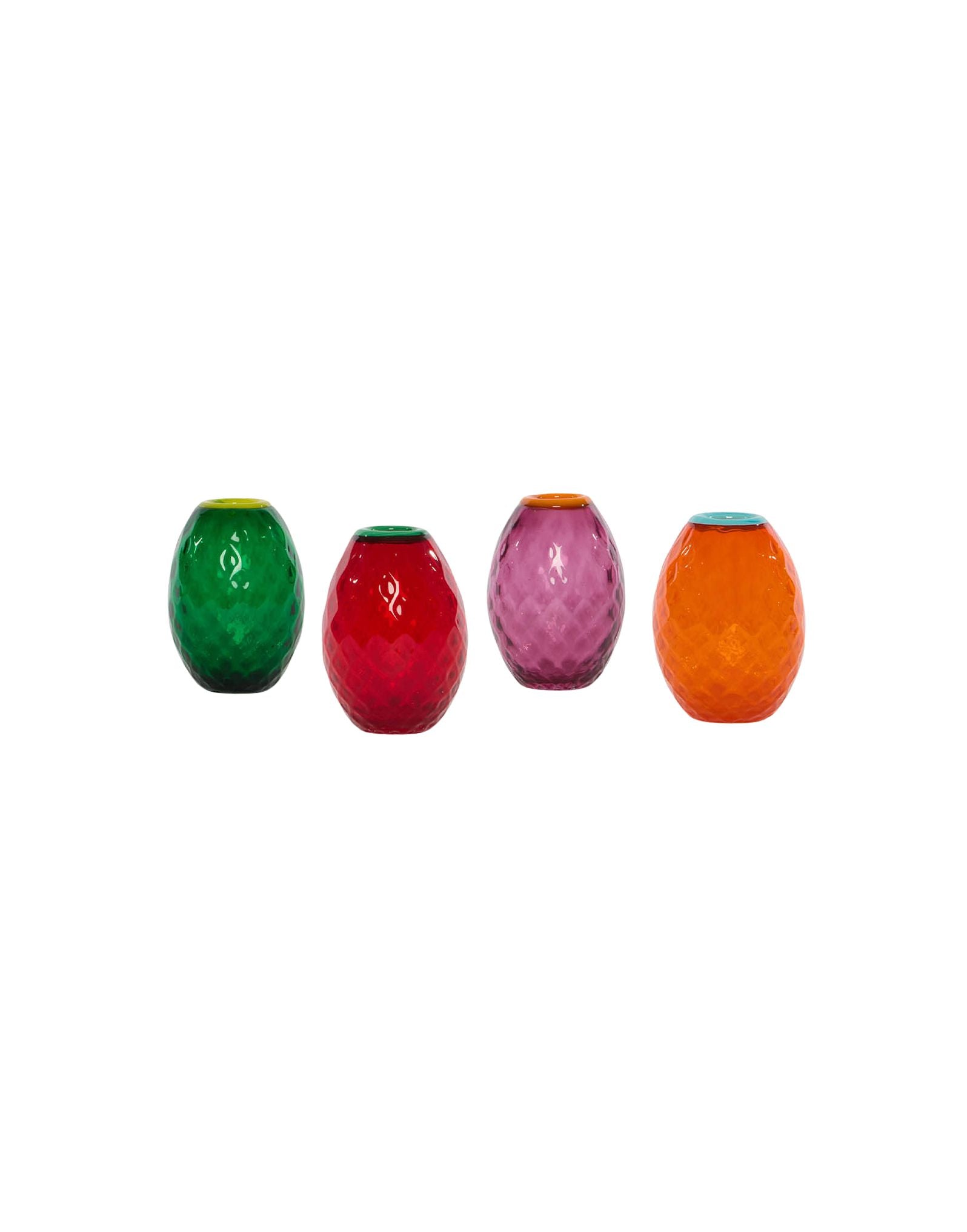 Mixed Rainbow Baby Egg Vase - Set of 4
