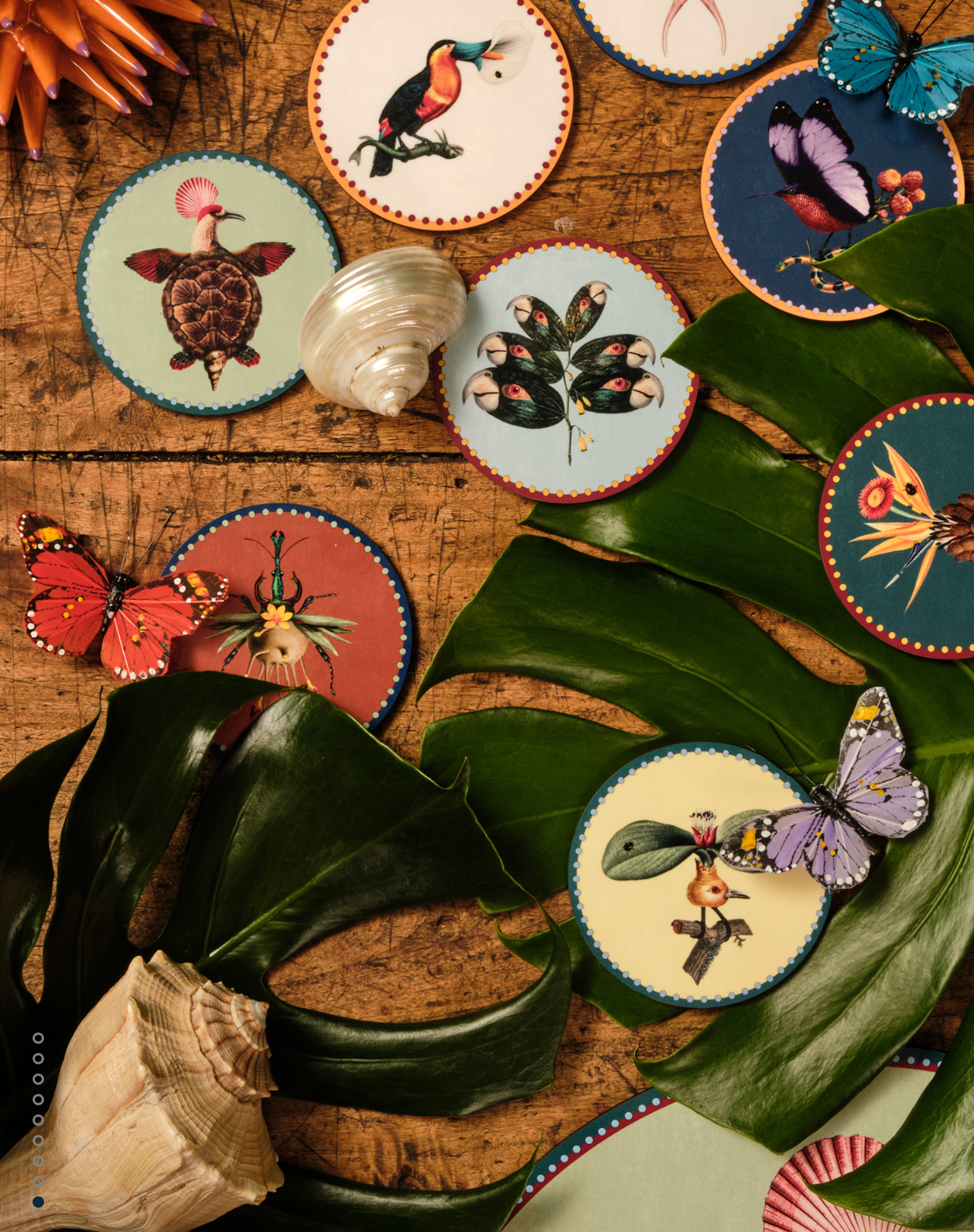 Disk Coasters Fantastic Creatures - Set Of 8