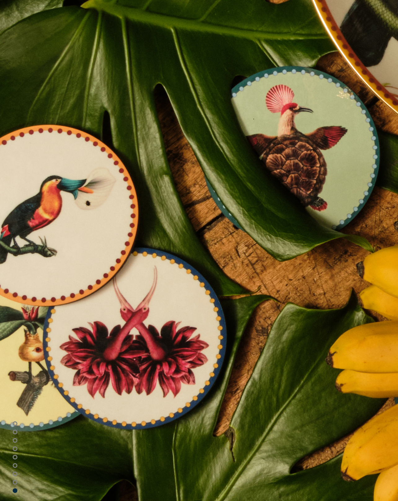 Disk Coasters Fantastic Creatures - Set Of 8