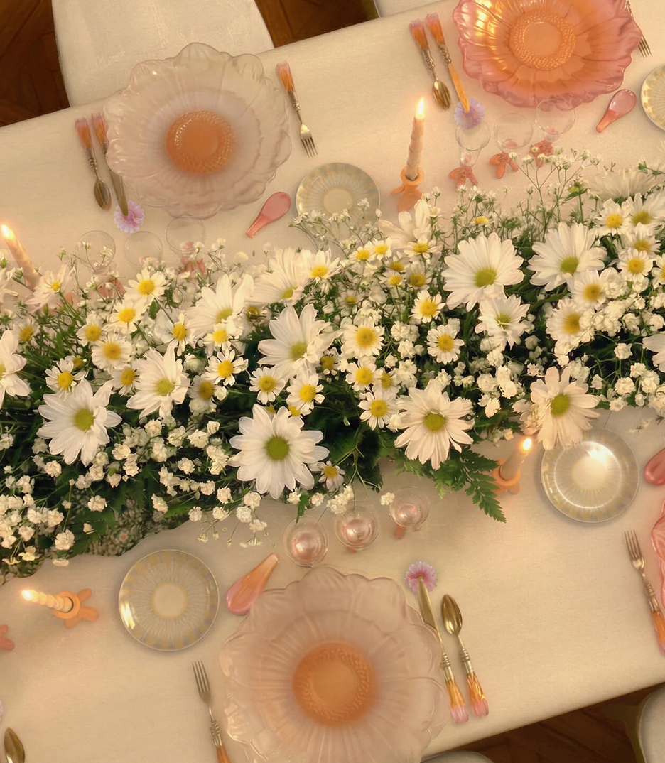 Or d'Abeille Medium Presentation Flower White