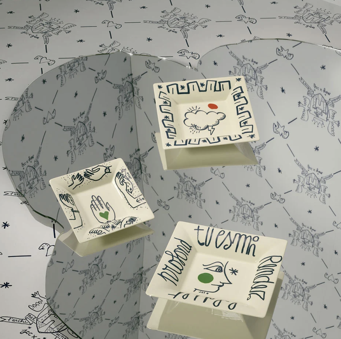 Cloud square candy tray XL - L'Archipel Sentimental