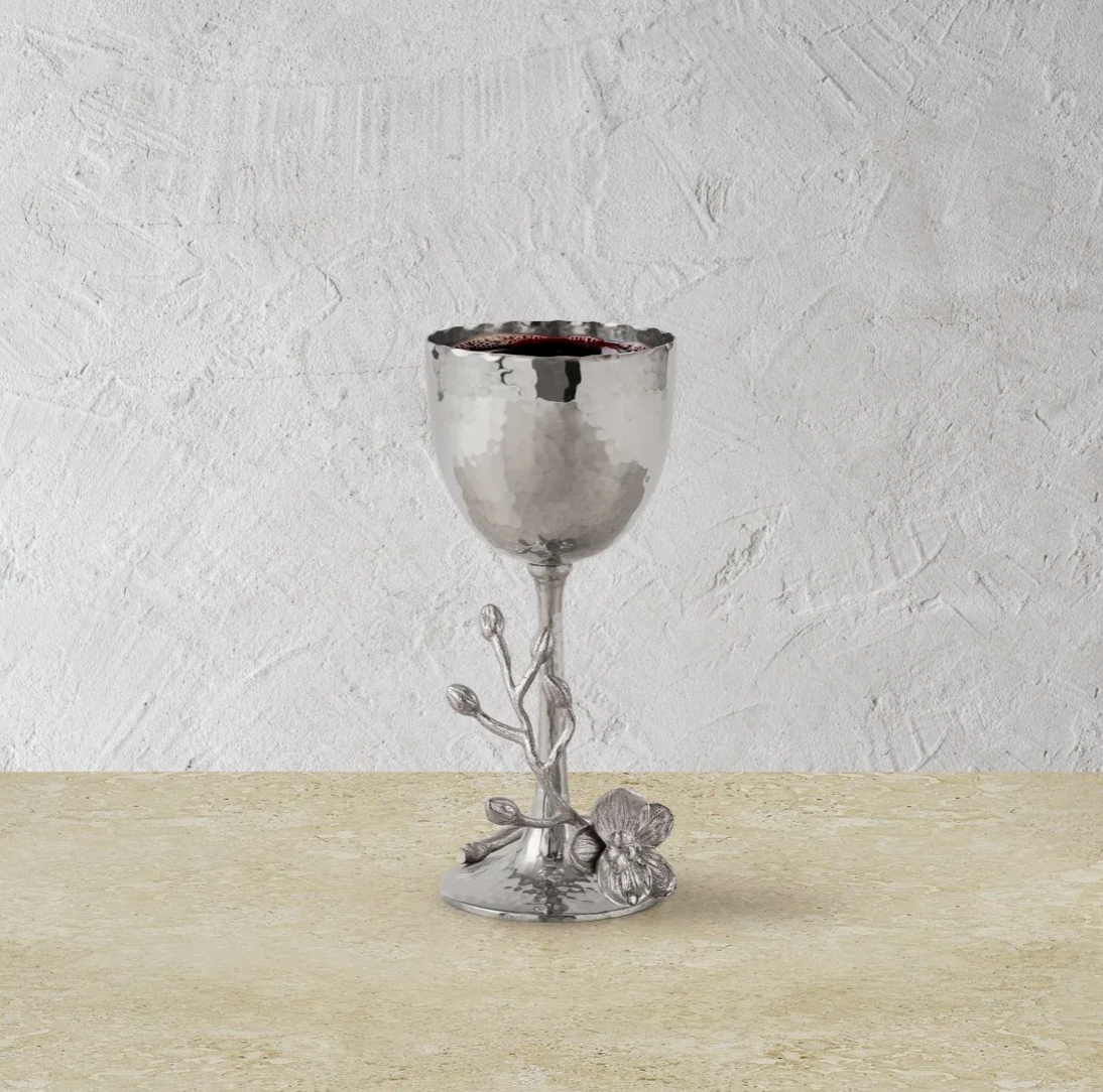 White Orchid Kiddush Cup