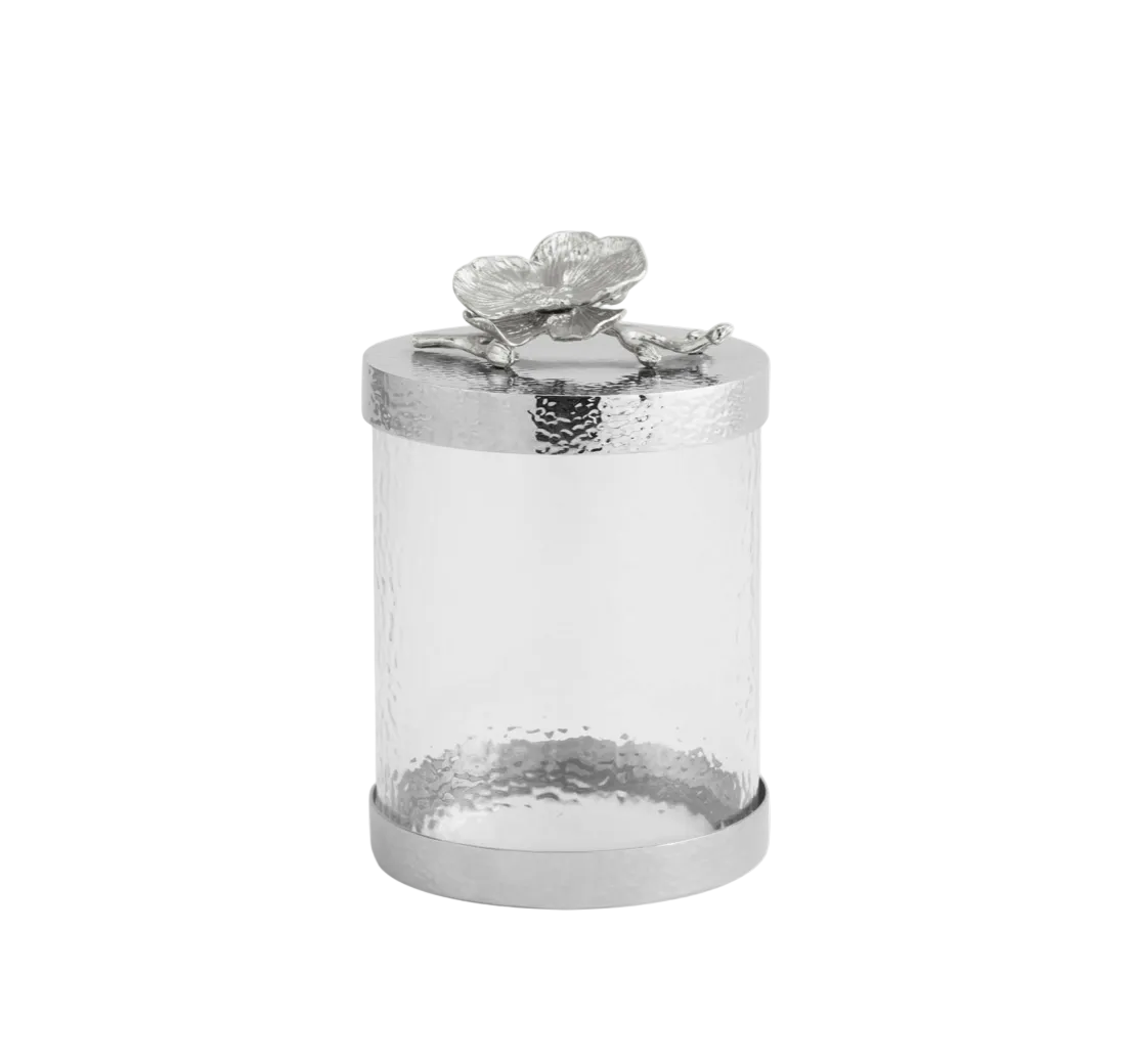 White Orchid Canisters