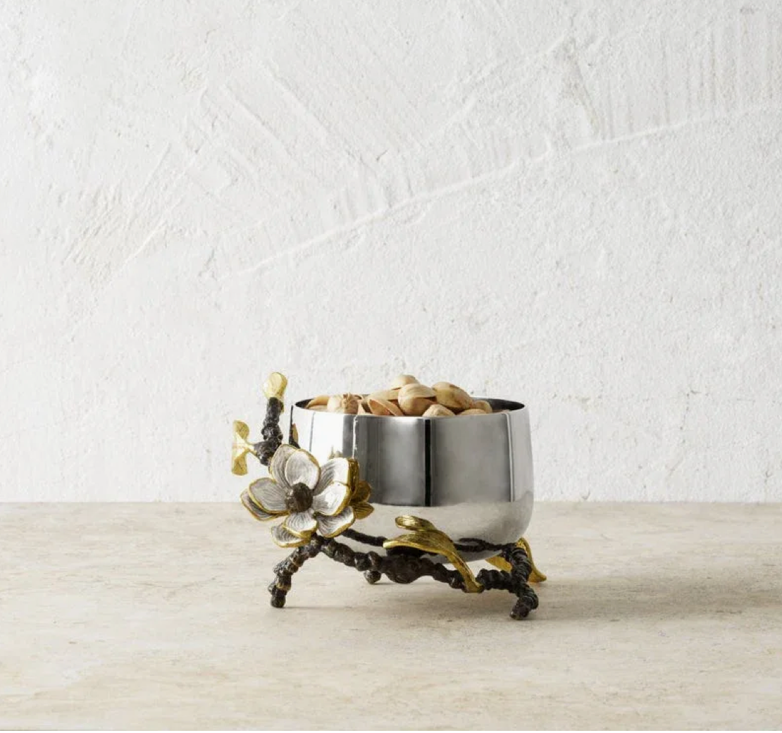 Vintage Bloom Nut Bowl