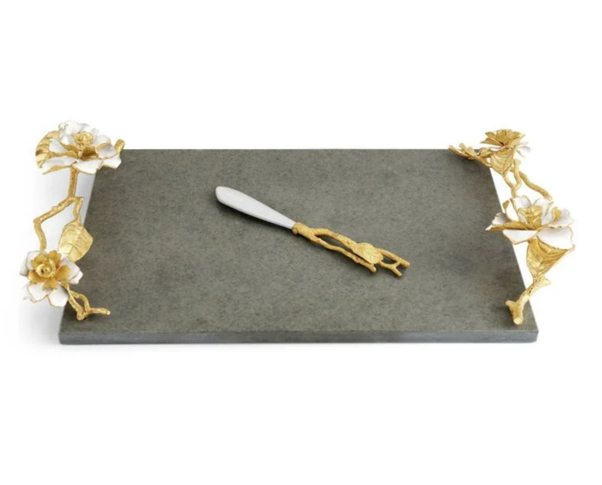Gardenia Cheeseboard with Knife