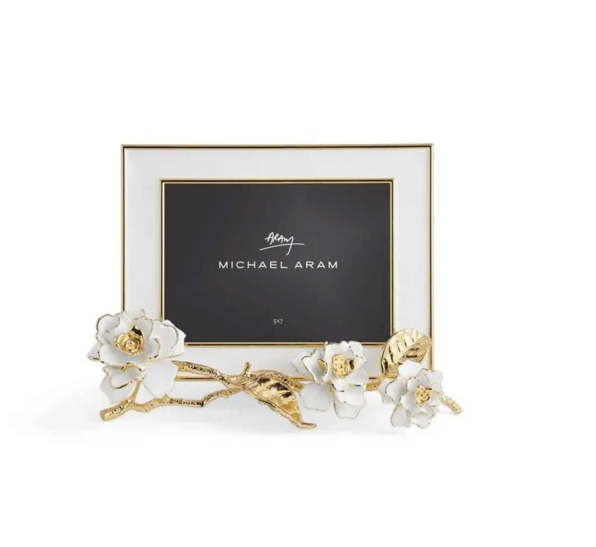 Gardenia Enameled White Frame (5X7)