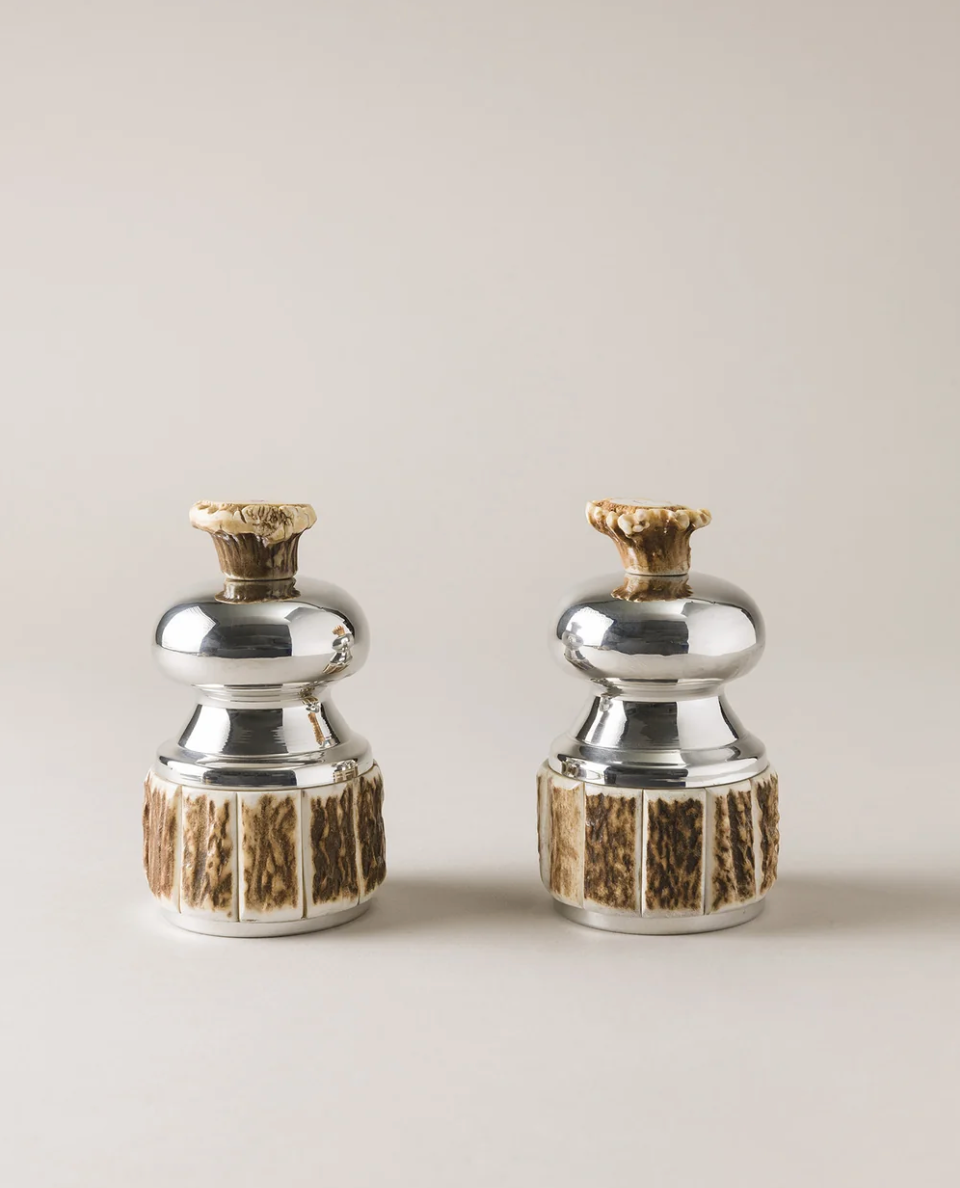 Small Stag Antler Table Pepper and Salt Mill