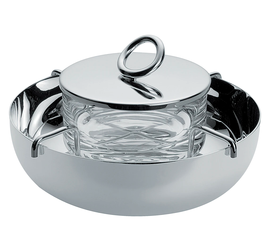 Vertigo Small Silver-Plated Caviar Serving Set