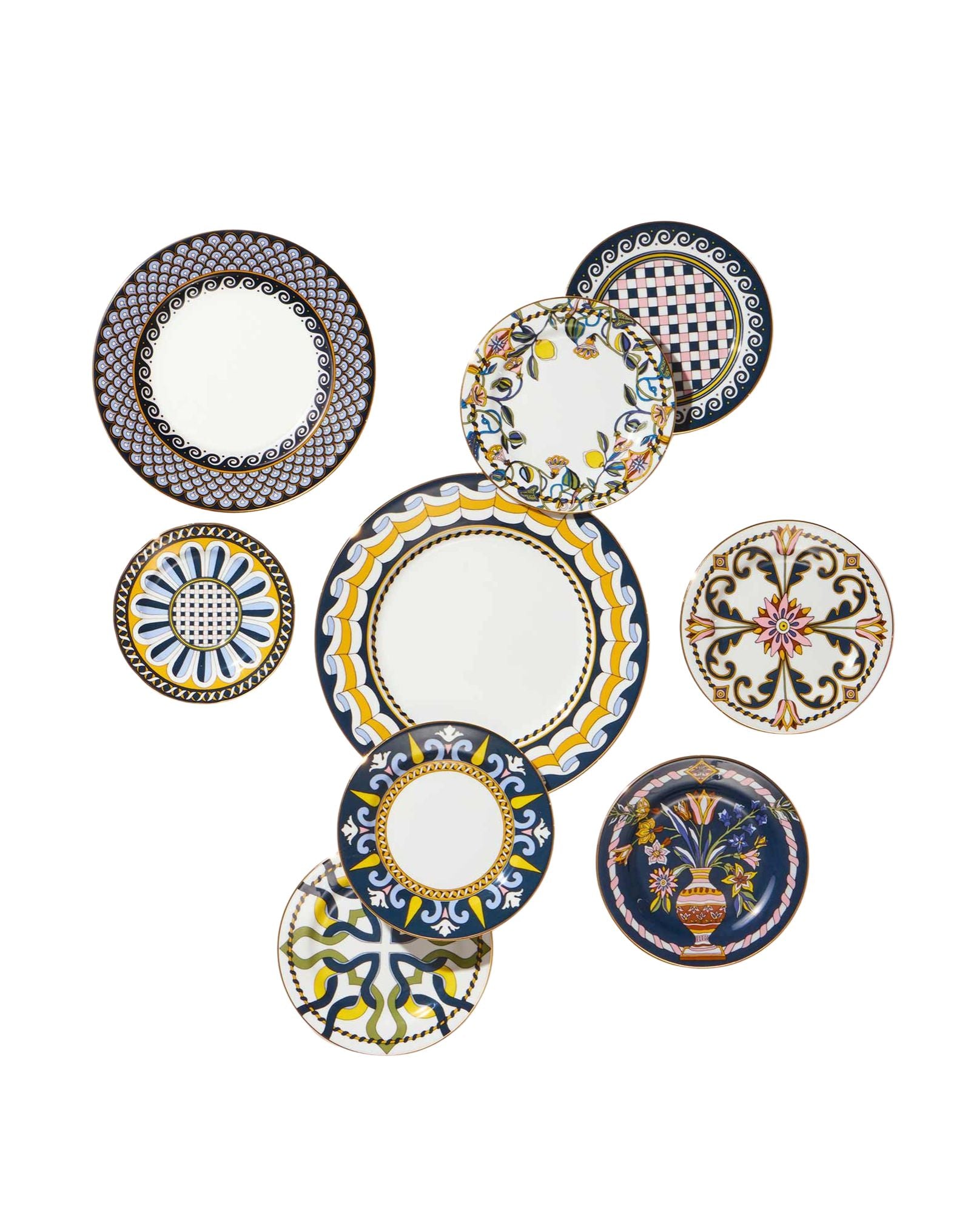 Vesuvio Dessert Plate - Set of 6