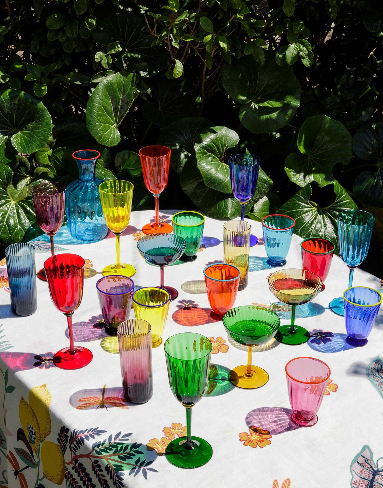 Rainbow Wine Glass - Set of 8