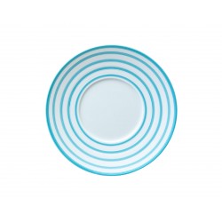 Hémisphère Turquoise Striped Bread Plate