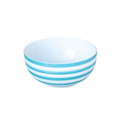 Hémisphère Turquoise Striped Soup Bowl
