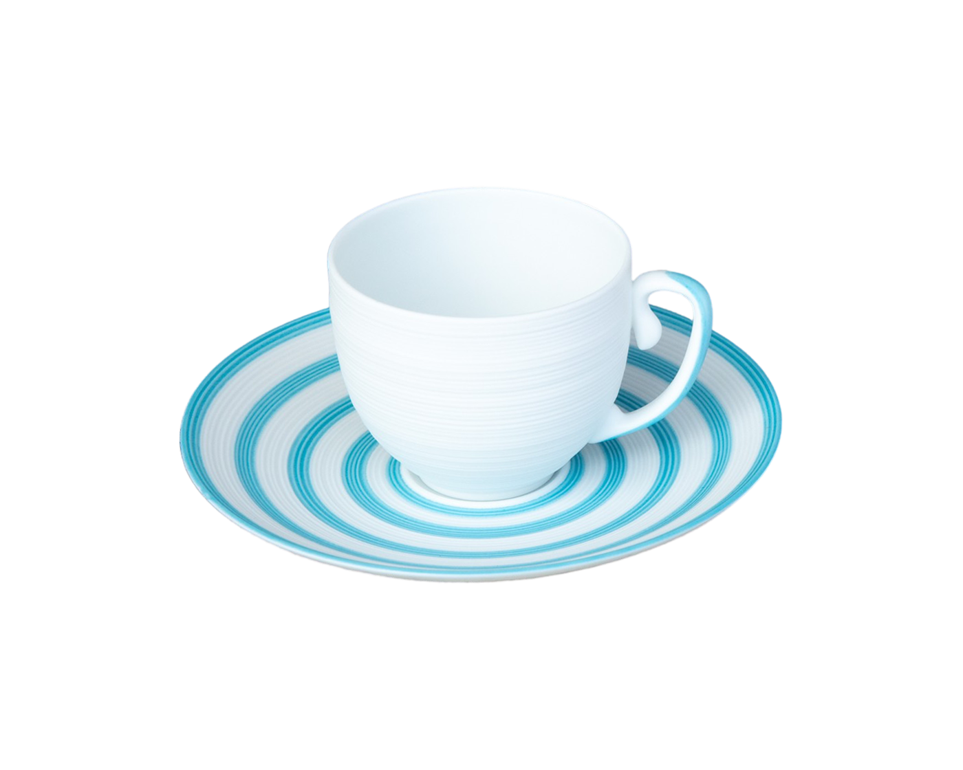 Hémisphère Turquoise Striped Coffee Cup