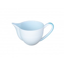 Hémisphère Turquoise Striped Large Creamer with Handle