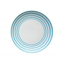 Hémisphère Turquoise Striped Medium Serving Platter