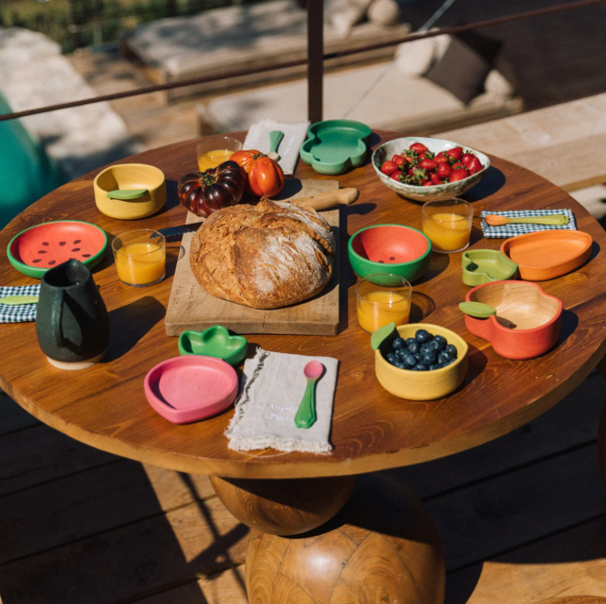 Lou the Lemon Kids' Tableware Set: Bowl & Spoon