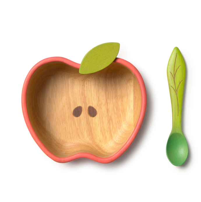 Pepa the Apple Kids' Tableware Set: Bowl & Spoon