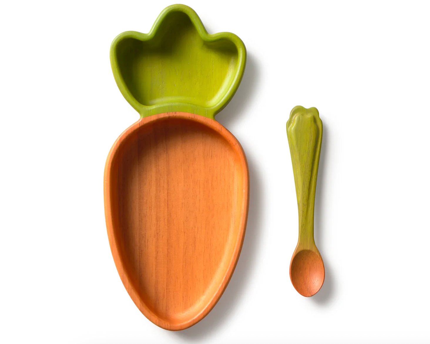 Cathy The Carrot Kids' Tableware Set: Plate & Spoon