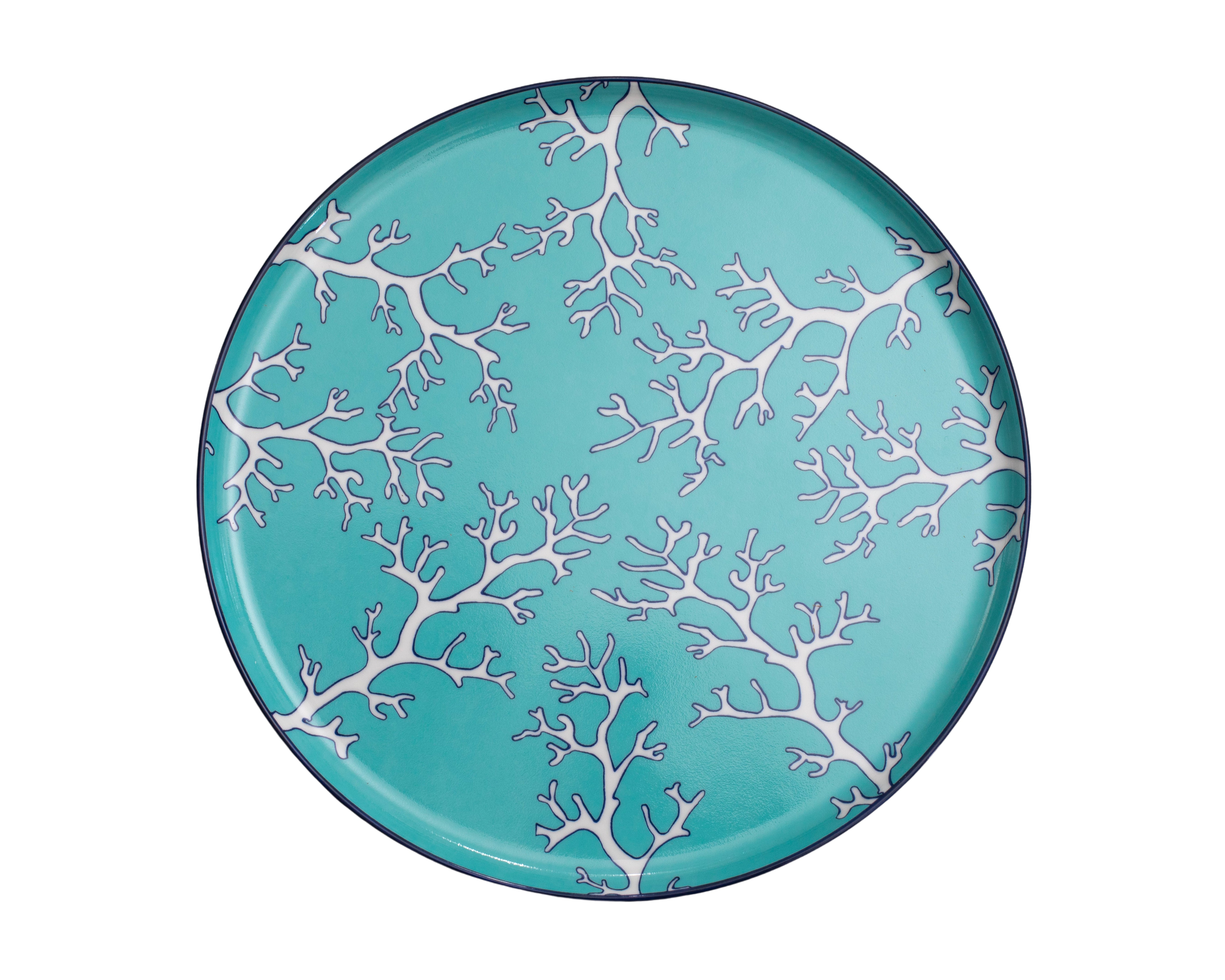 Capri Coral Tart Platter