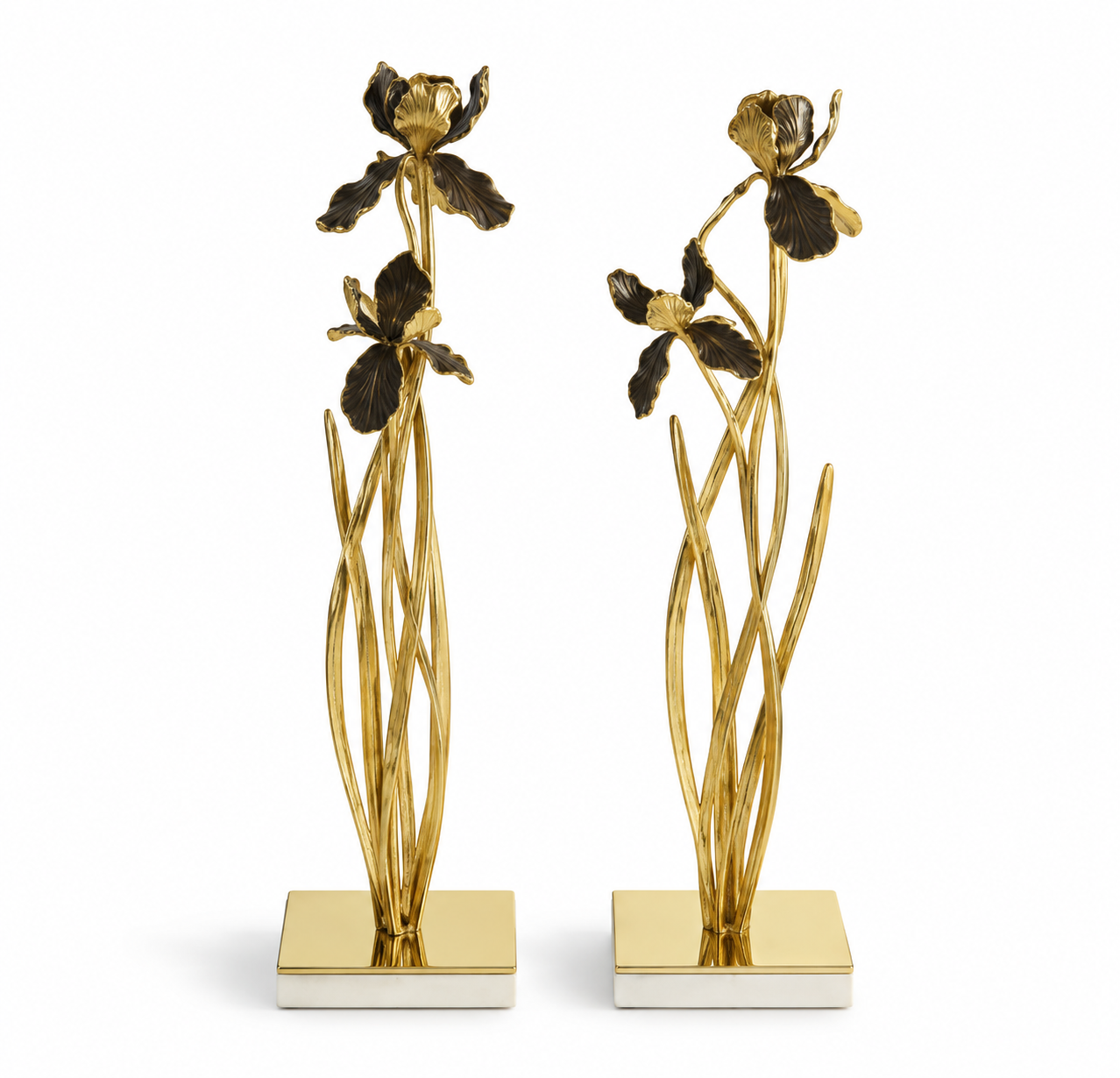 Black Iris Candleholders
