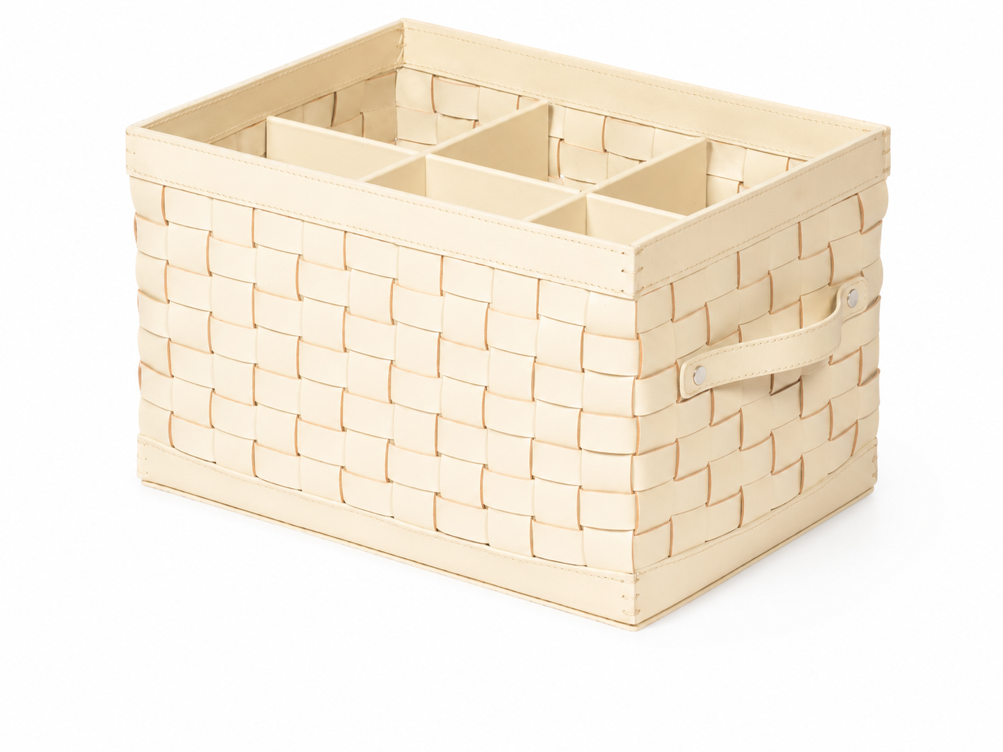 Barcellona Storage Basket With Handles Rectangular High