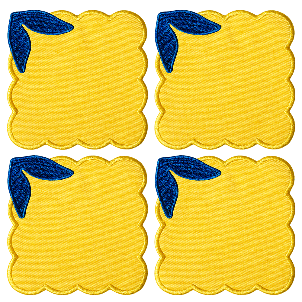 Lemon Coasters - Set of 4