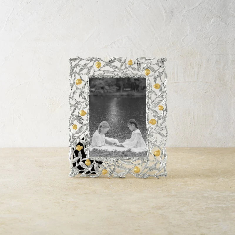 Pomegranate Silver & Gold Frame