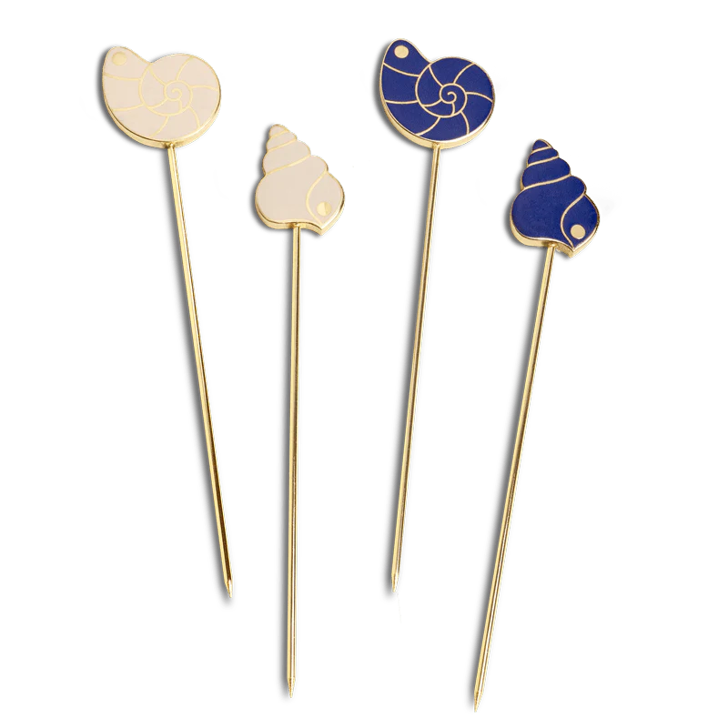Pearl Shell Cocktail Picks - Set of 4
