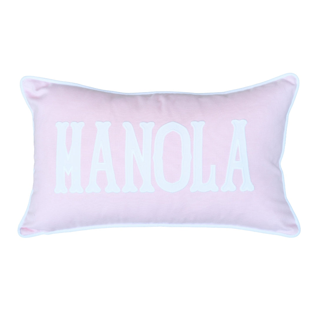 Your Name Pink Pillow