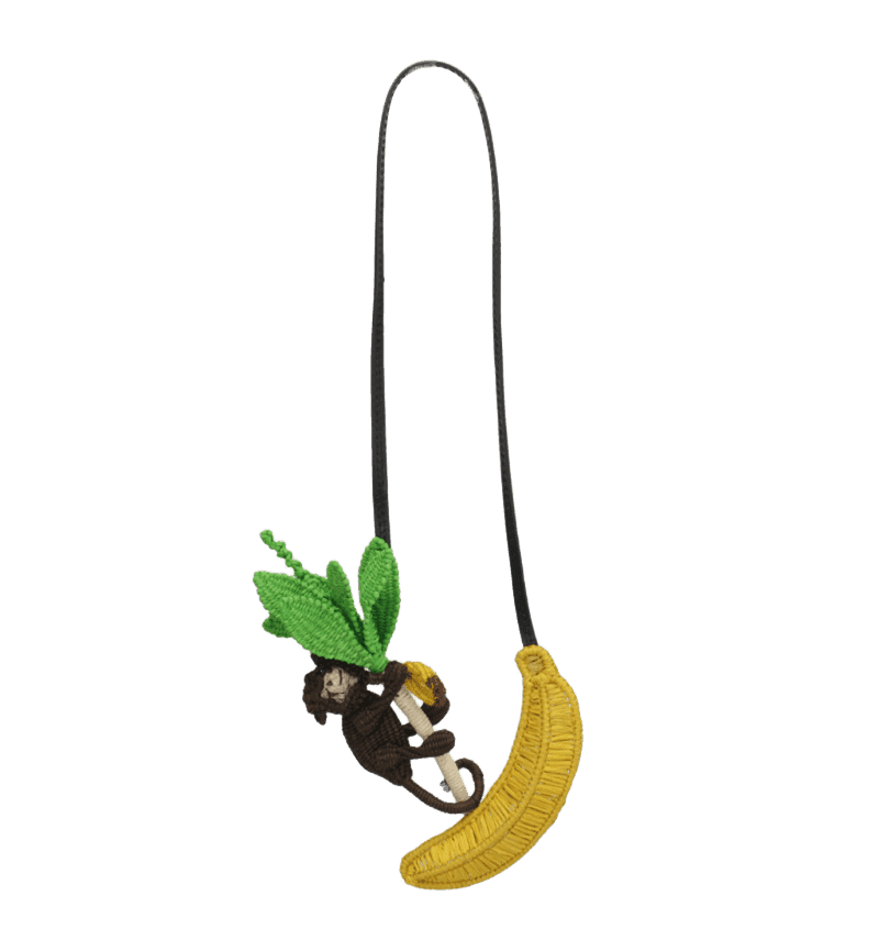 Monkey and Bananas Keychain