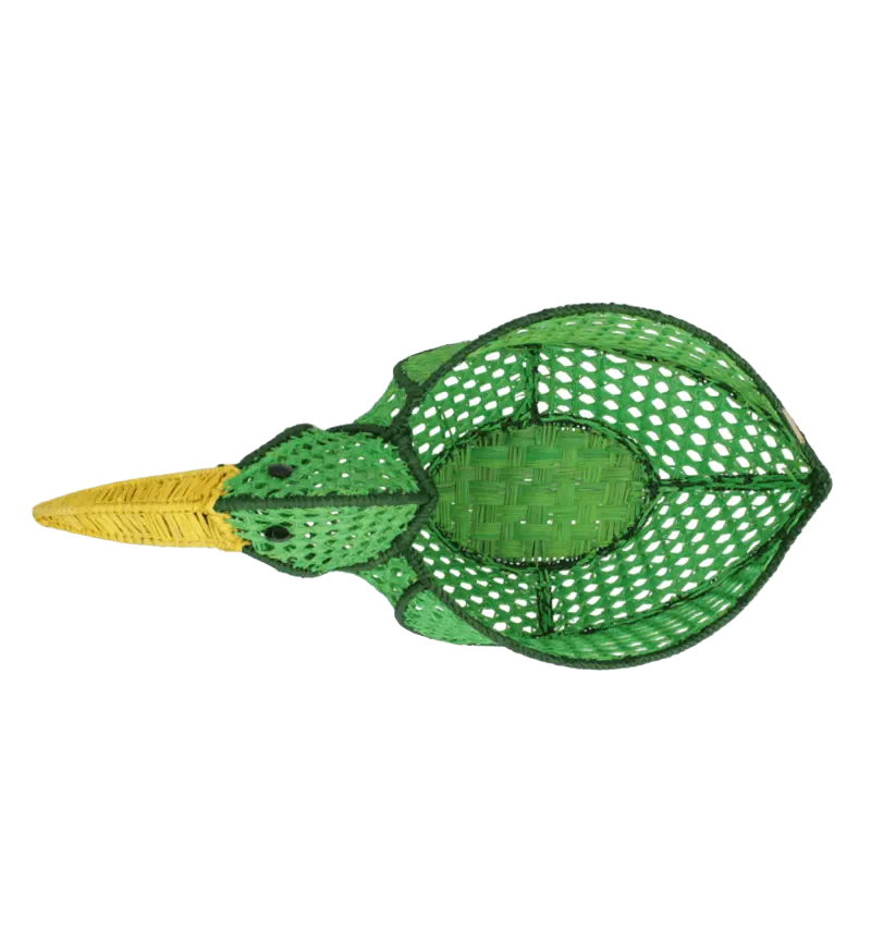 Emerald Parrot Bread Basket